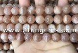 CMS1674 15.5 inches 12mm round moonstone beads wholesale