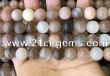 CMS1688 15.5 inches 12mm round rainbow moonstone beads wholesale