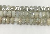 CMS1769 15.5 inches 6*12mm - 8*13mm faceted tyre moonstone beads