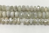 CMS1770 15.5 inches 6*13mm - 8*14mm faceted tyre moonstone beads