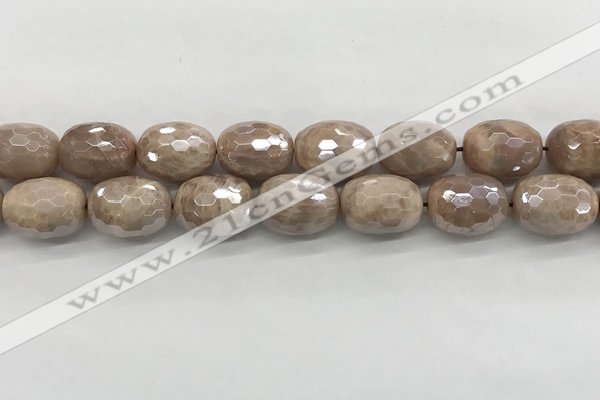 CMS1779 15.5 inches 15*20mm faceted drum AB-color moonstone beads