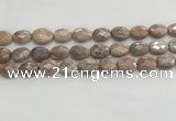 CMS1800 15.5 inches 12*16mm faceted oval AB-color moonstone beads