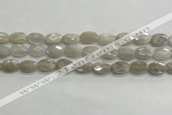 CMS1806 15.5 inches 8*12mm faceted oval AB-color moonstone beads