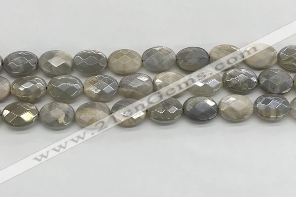 CMS1813 15.5 inches 12*16mm faceted oval AB-color moonstone beads