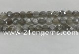 CMS1818 15.5 inches 10mm faceted coin AB-color moonstone beads