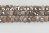 CMS1838 10*12mm - 12*16mm faceted freeform AB-color moonstone beads