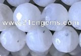 CMS1857 15.5 inches 10mm faceted round white moonstone beads wholesale