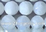 CMS1861 15.5 inches 8mm faceted round white moonstone gemstone beads