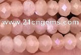 CMS1865 15.5 inches 3*4mm faceted rondelle moonstone beads wholesale