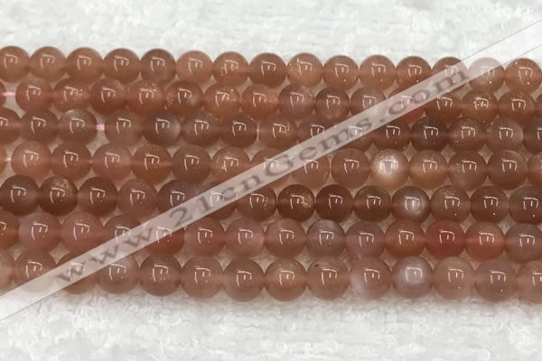 CMS1897 15.5 inches 8mm round moonstone gemstone beads