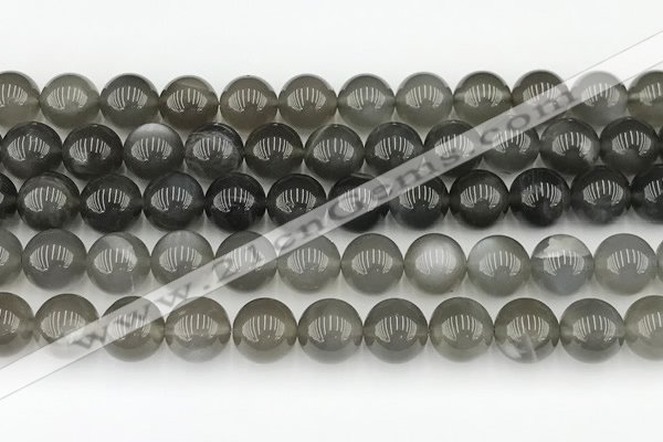 CMS2022 15.5 inches 10mm round black moonstone beads wholesale