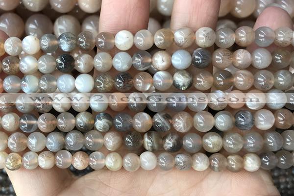 CMS2059 15.5 inches 6mm round moonstone gemstone beads