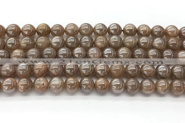 CMS2082 15 inches 10mm round AB-color moonstone beads