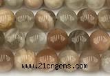 CMS2086 15 inches 6mm round moonstone gemstone beads