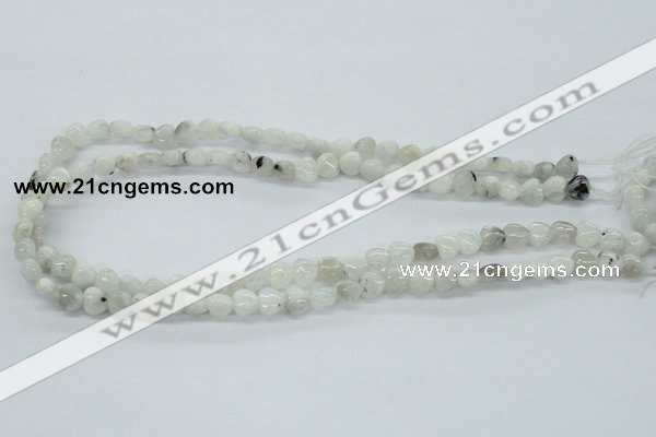 CMS211 15.5 inches 8*8mm heart moonstone gemstone beads wholesale