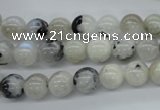 CMS216 15.5 inches 8mm round white moonstone gemstone beads