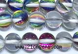 CMS2207 15 inches 6mm, 8mm, 10mm & 12mm round synthetic moonstone beads