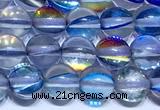CMS2212 15 inches 6mm, 8mm, 10mm & 12mm round synthetic moonstone beads