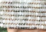 CMS2318 15 inches 4*6mm rondelle white moonstone beads wholesale
