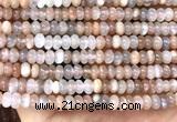 CMS2341 15 inches 3*5mm rondelle rainbow moonstone beads wholesale