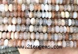 CMS2342 15 inches 4*6mm rondelle rainbow moonstone beads wholesale