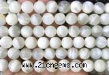 CMS2352 15 inches 10mm round white moonstone beads wholesale