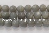 CMS304 15.5 inches 9mm round natural grey moonstone beads wholesale