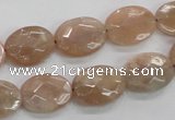 CMS35 15.5 inches 12*16mm faceted oval moonstone gemstone beads