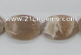 CMS37 15.5 inches 18*24mm faceted oval moonstone gemstone beads