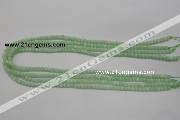 CMS401 15.5 inches 4mm round green moonstone beads wholesale