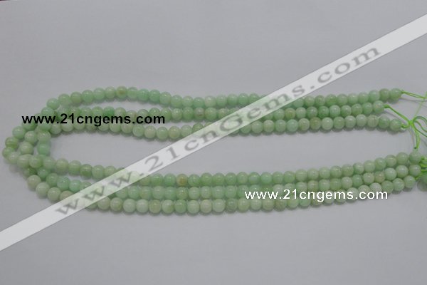 CMS402 15.5 inches 6mm round green moonstone beads wholesale