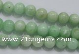 CMS403 15.5 inches 8mm round green moonstone beads wholesale