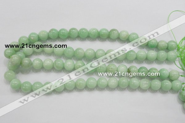 CMS405 15.5 inches 12mm round green moonstone beads wholesale