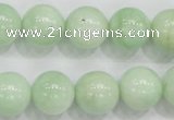 CMS406 15.5 inches 14mm round green moonstone beads wholesale