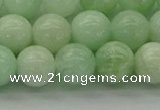 CMS412 15.5 inches 8mm round green moonstone beads wholesale