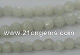 CMS451 15.5 inches 4mm faceted round white moonstone gemstone beads