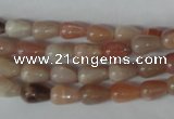 CMS514 15.5 inches 6*9mm teardrop moonstone beads wholesale