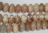 CMS519 15.5 inches 6*10mm rondelle moonstone beads wholesale