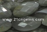 CMS52 15.5 inches faceted marquise 15*30mm moonstone gemstone beads