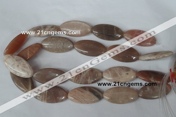 CMS543 15.5 inches 20*40mm marquise moonstone beads wholesale