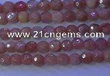 CMS569 15.5 inches 4mm faceted round moonstone gemstone beads