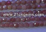 CMS569 15.5 inches 4mm faceted round moonstone gemstone beads