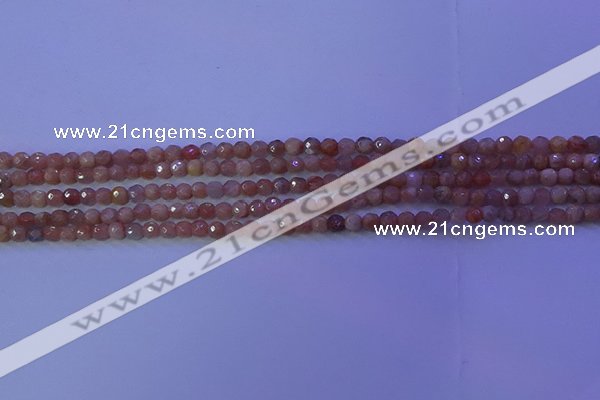 CMS569 15.5 inches 4mm faceted round moonstone gemstone beads