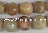 CMS575 15.5 inches 16mm faceted round moonstone beads wholesale