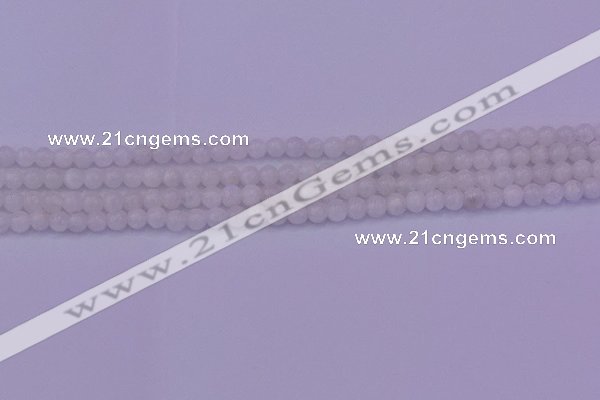 CMS640 15.5 inches 4mm round white moonstone beads wholesale