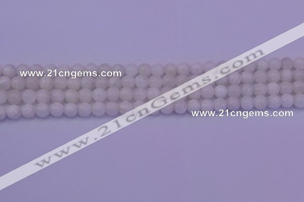 CMS641 15.5 inches 6mm round white moonstone beads wholesale