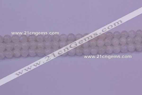 CMS642 15.5 inches 8mm round white moonstone beads wholesale