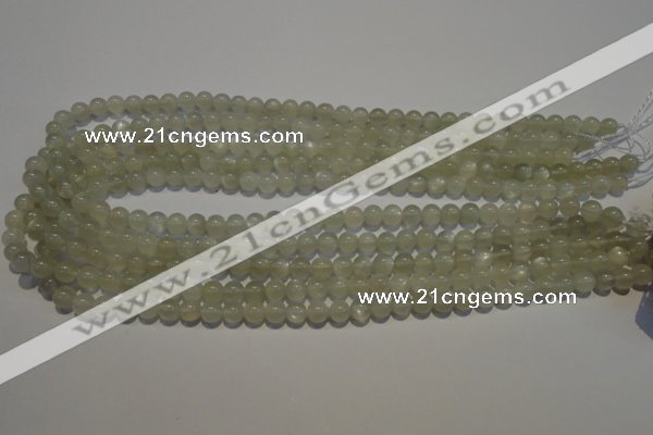 CMS651 15.5 inches 6mm round grey moonstone beads wholesale