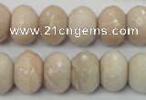 CMS68 15.5 inches 12*16mm faceted rondelle moonstone gemstone beads