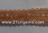 CMS731 15.5 inches 6mm round A grade natural peach moonstone beads